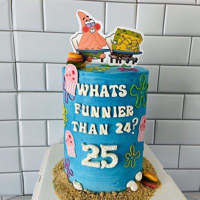 SpongeBob 6” 4 Layer 25th Birthday
