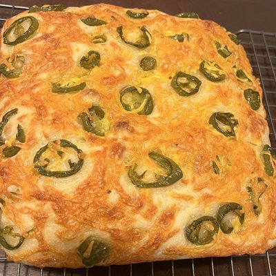 Cheddar Jalapeño Focaccia