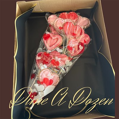 Valentine’s Day Sugar Cookie Bouquet 