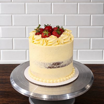 Strawberries and Cream Cake 