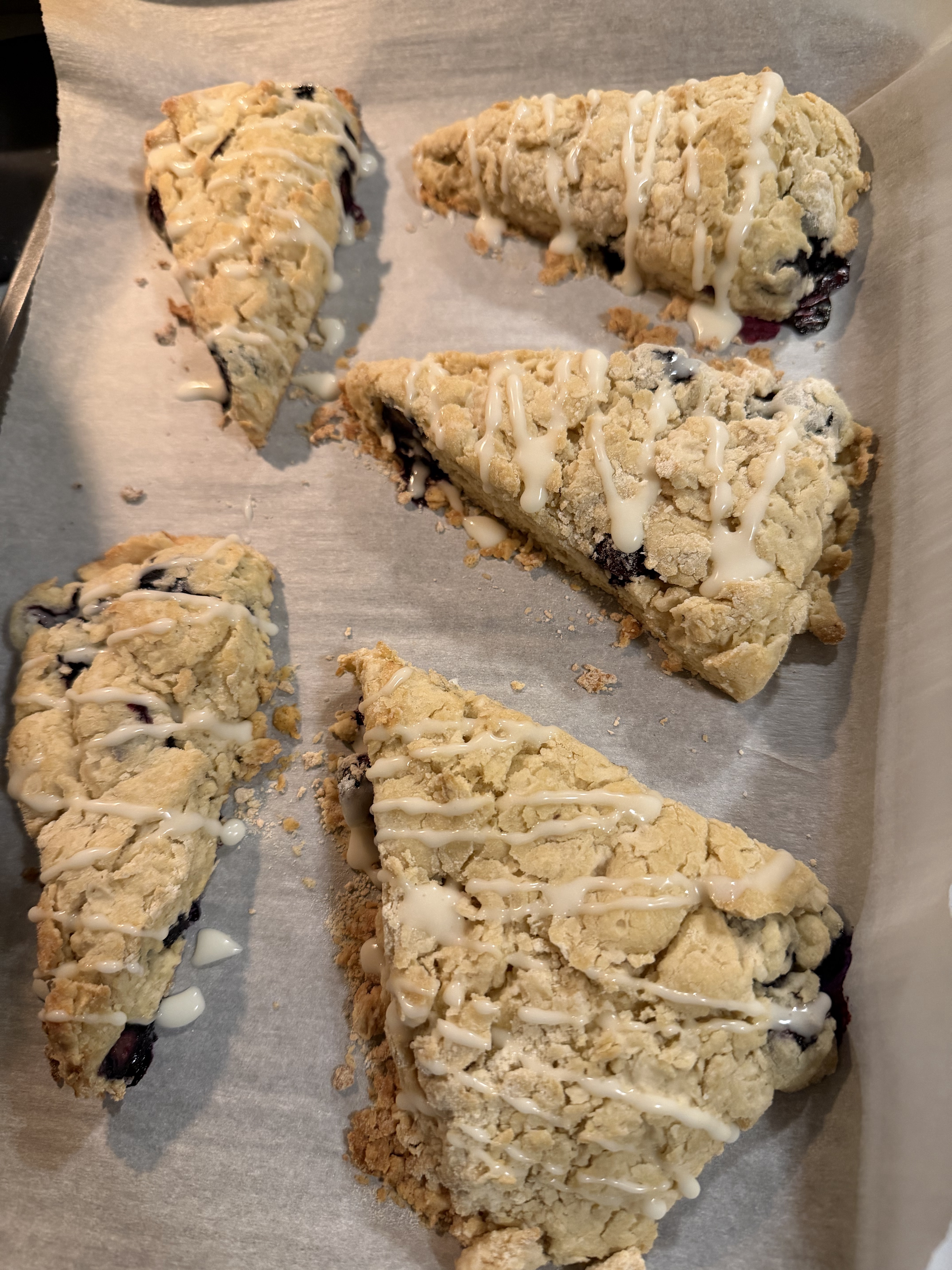 Sourdough Blueberry Scones