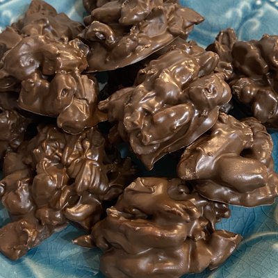 Milk Chocolate Pecan Cranberry Clusters