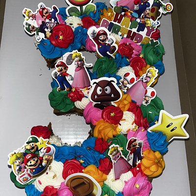 Number Cookie Cake 