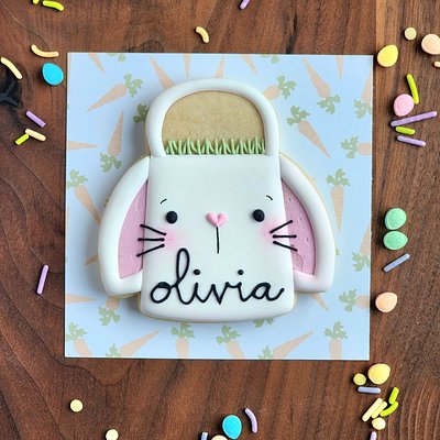PERSONALIZED Bunny Basket (PINK)