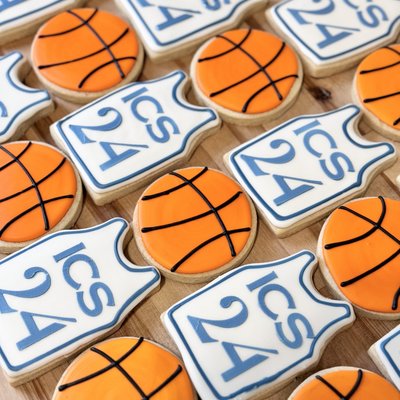 Basketball Sugar Cookies 