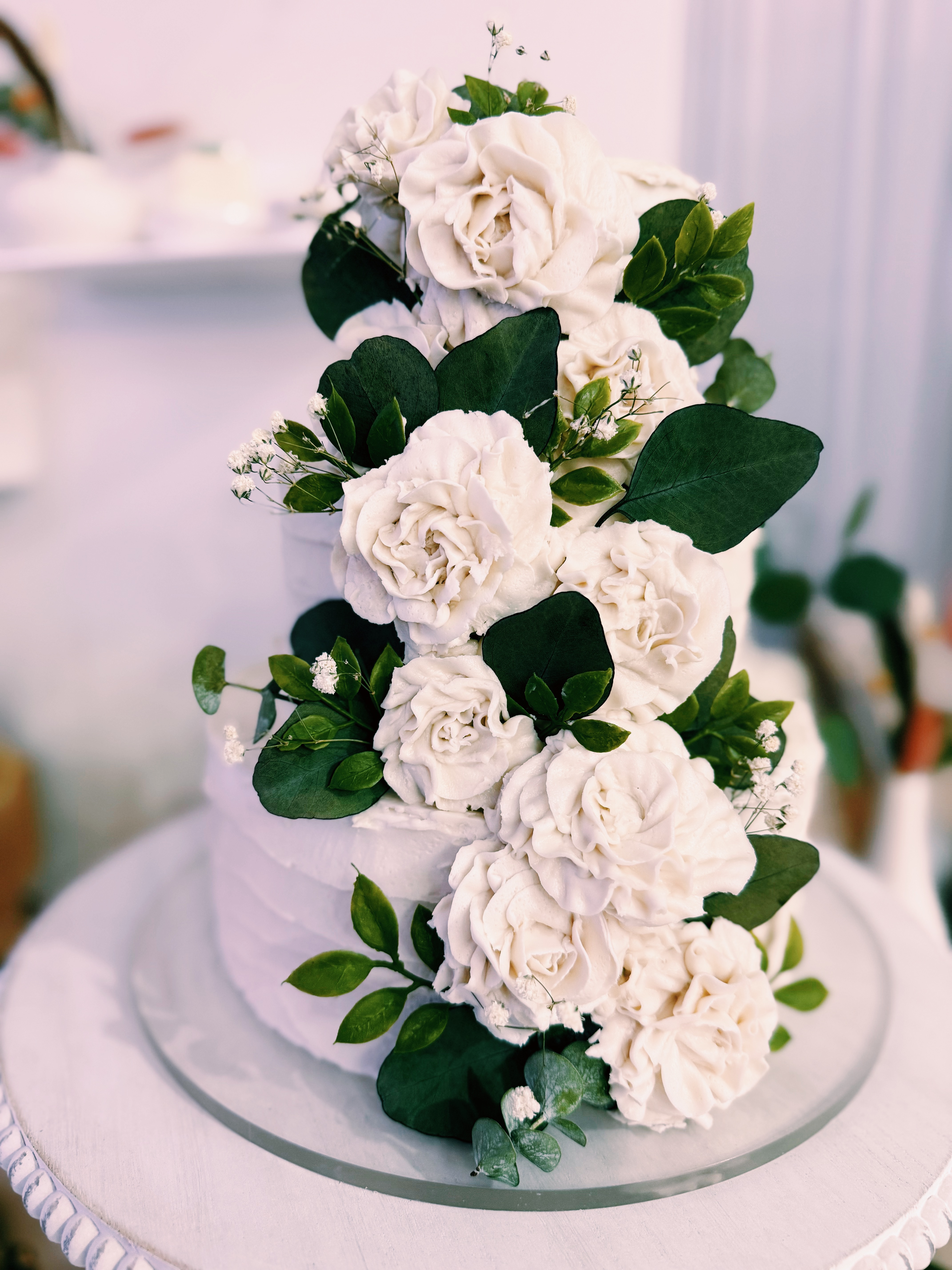Two Tiered Wedding Cakes (Servings Based On Size)