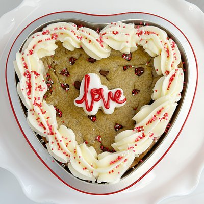 Mini Heart Cookie Cake