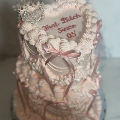 Custom Two Tiered Cake