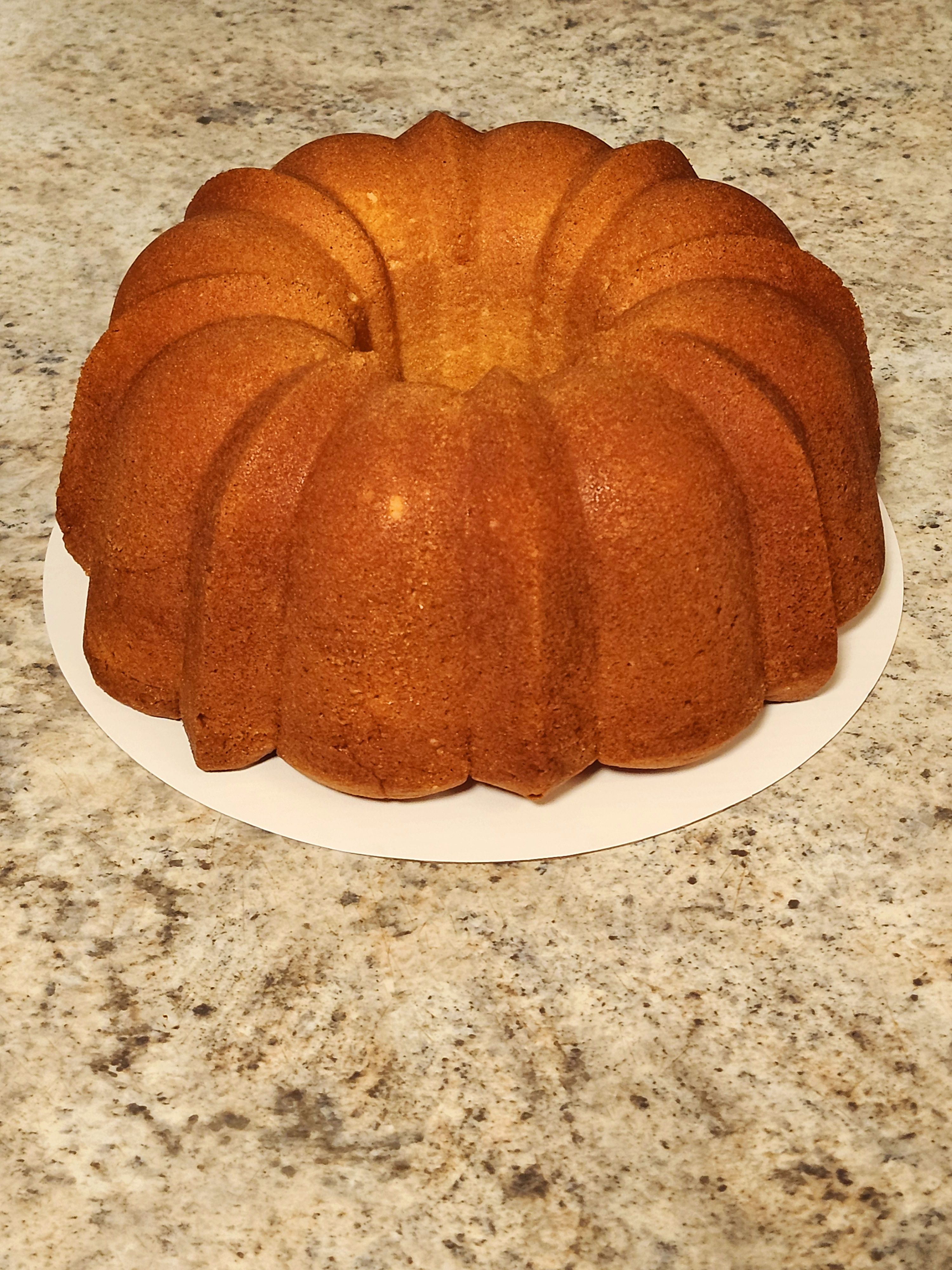 Cream Cheese Pound Cake (with or without glaze)