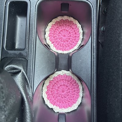 Car Cup Coasters (pink)