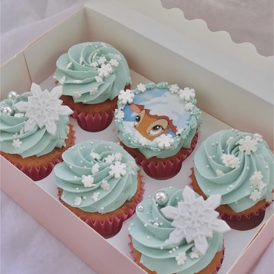 6 Pack Vanilla Cupcake Case