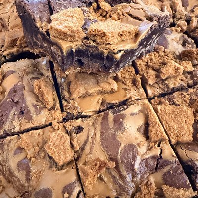 Biscoff Cookie Butter Brownie (8)