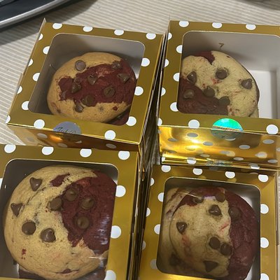 Red Velvet Chocolate Chip Cookie