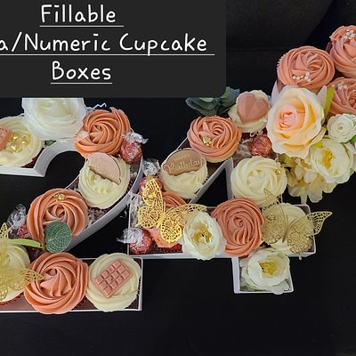 Letter/Number Cupcake Box