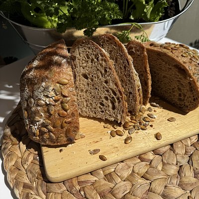 Whole Wheat Sourdough Bread 