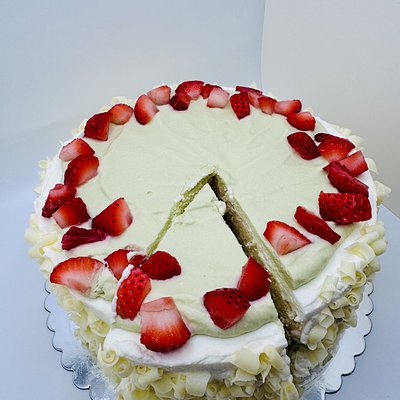 Pistachio Strawberry Shortcake 