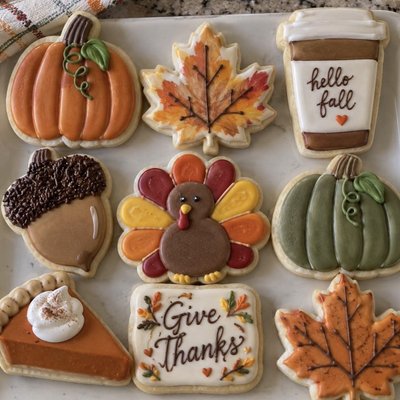 Fall Theme Cookie Set