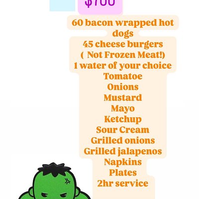 Bacon Wrapped Hot Dogs & cheeseburgers