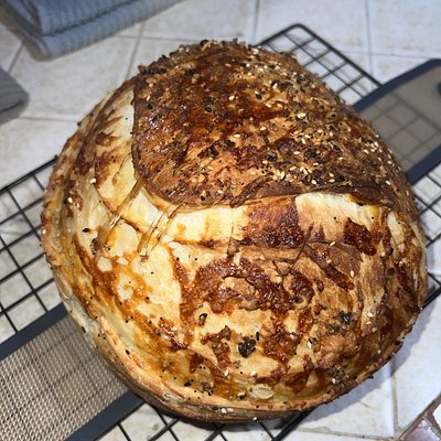 Everything Bagel Seasoning & cheese 