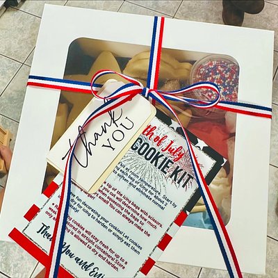 July 4th DIY Cookie box