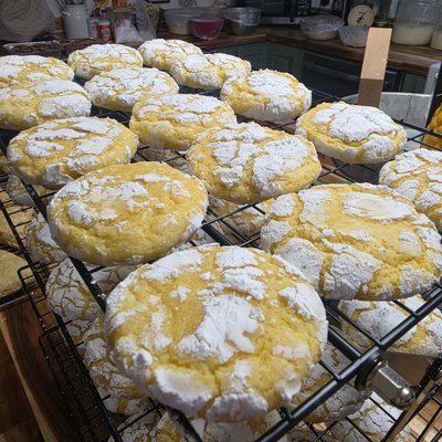 Lemon Krinkle Cookies 