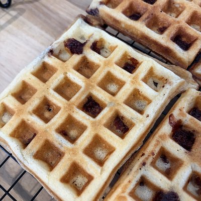 Gluten-free Buttermilk Waffles (6 Minimum: Specify Blueberry, Plain or Choc-Chip) 
