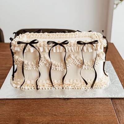Vintage Rectangular Cake