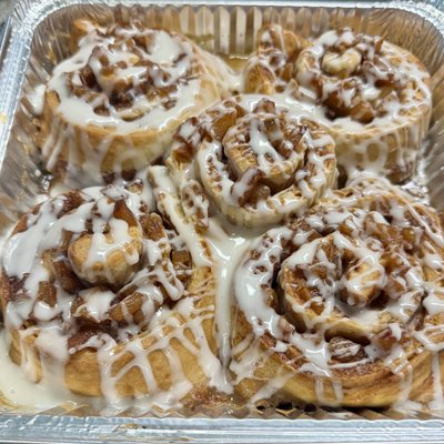 Apple Cinnamon Rolls with Crumble and Sugar Glaze Frosting