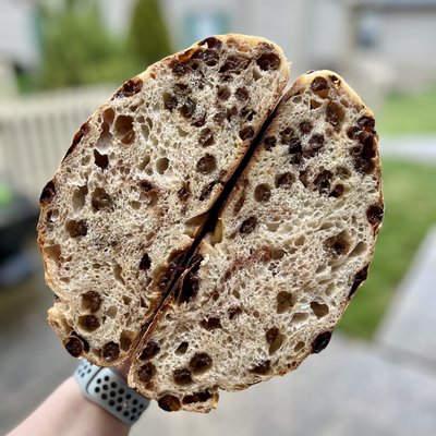 Cinnamon Raisin Sourdough Loaf