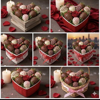 Elegance With Strawberries 