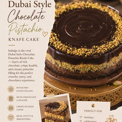 Chocolate Pistachio Knafe