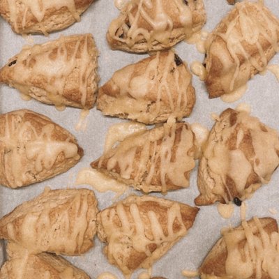 Cranberry Orange Scones w/glaze (4 Pack)