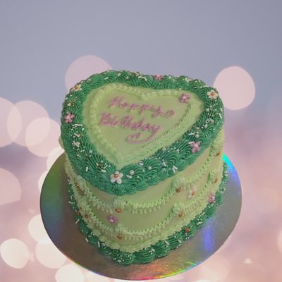 Tall Heart Cake 8” 