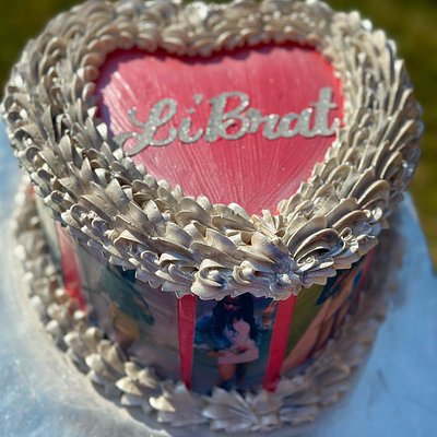 Selfie Heart shape Cake 