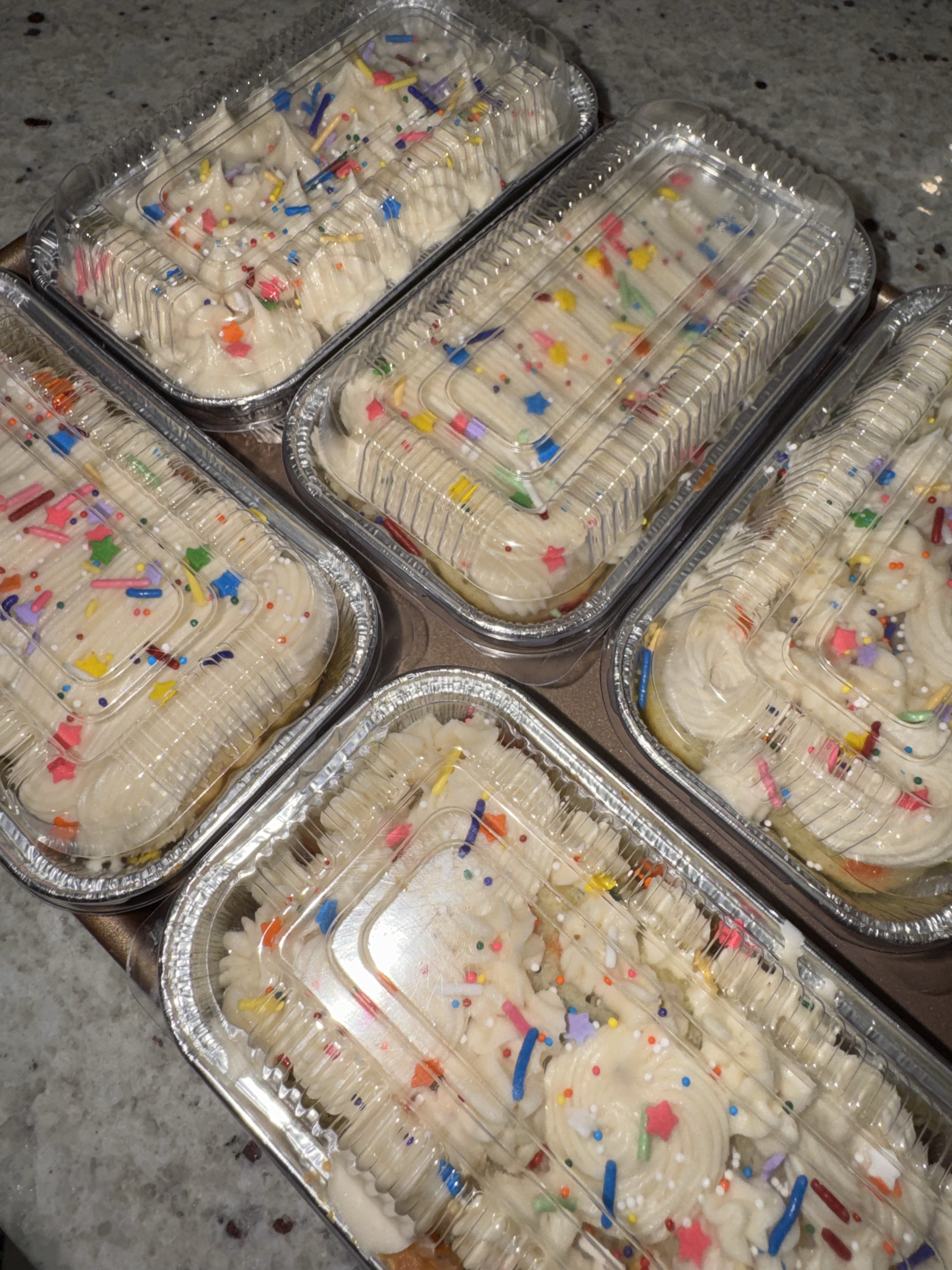 Birthday Confetti Mini Cakes