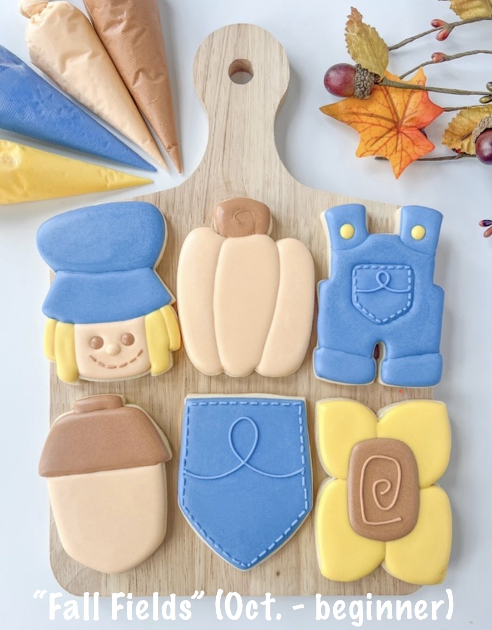 “Fall Fields” cookie decorating class - Sun, Oct 25