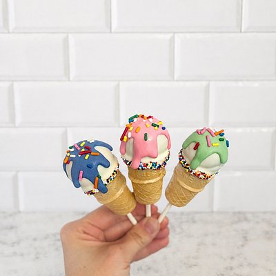MINI SUGAR CONE POPS 💫