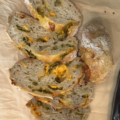 Jalapeño cheddar Sourdough Loaf 
