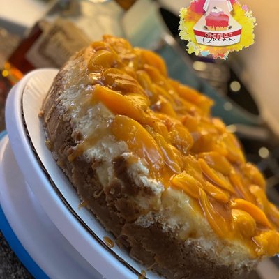 Peach cobbler cheesecake 