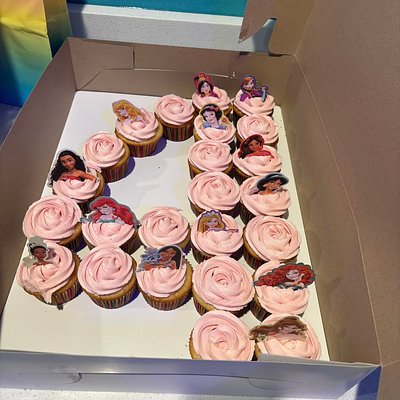 Cupcake Number Cakes