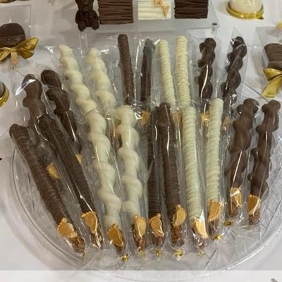 Chocolate Covered Pretzel Twist & Rods