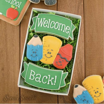 A20 3pc Welcome Back Banner w/Pencil•Ruler•Crayon