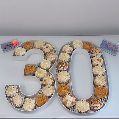 Number Letter Cupcakes 