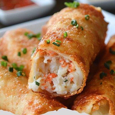 Crab Cake Egg Rolls