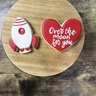 Over The Moon For You 2 Cookie Box(Will Be Packaged In Box)