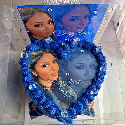 Custom  8”2 Layer Picture Heart!