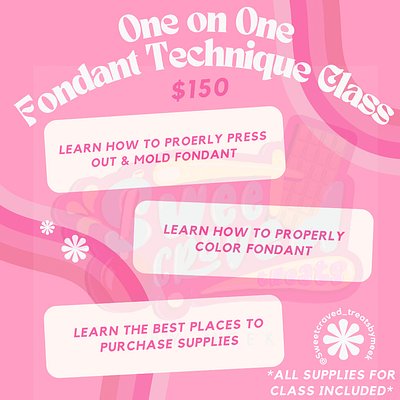 One On One Fondant Class 