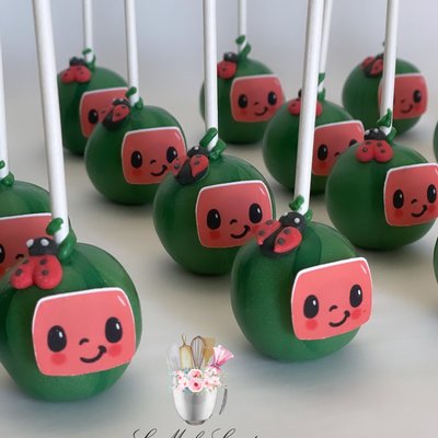 Cake Pops/Disc Custom Theme Dozen (Chocolate/Fondant Decorations, Metallics, Or Edible Images)