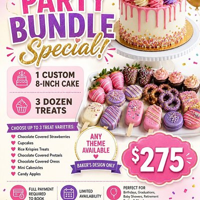 PARTY BUNDLE SPECIAL 🎂🍓🧁🎉‼️
