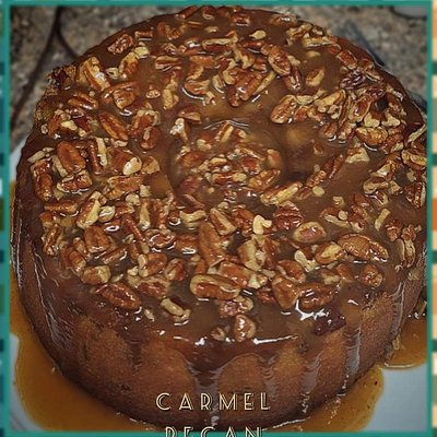 Carmel Pecan Pound Cake